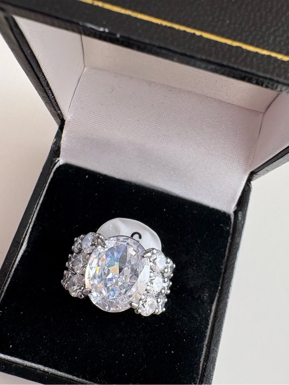 Bomb Party Cocktail Anyone? Ring RG32121 Diamond CZ Hematite Plating